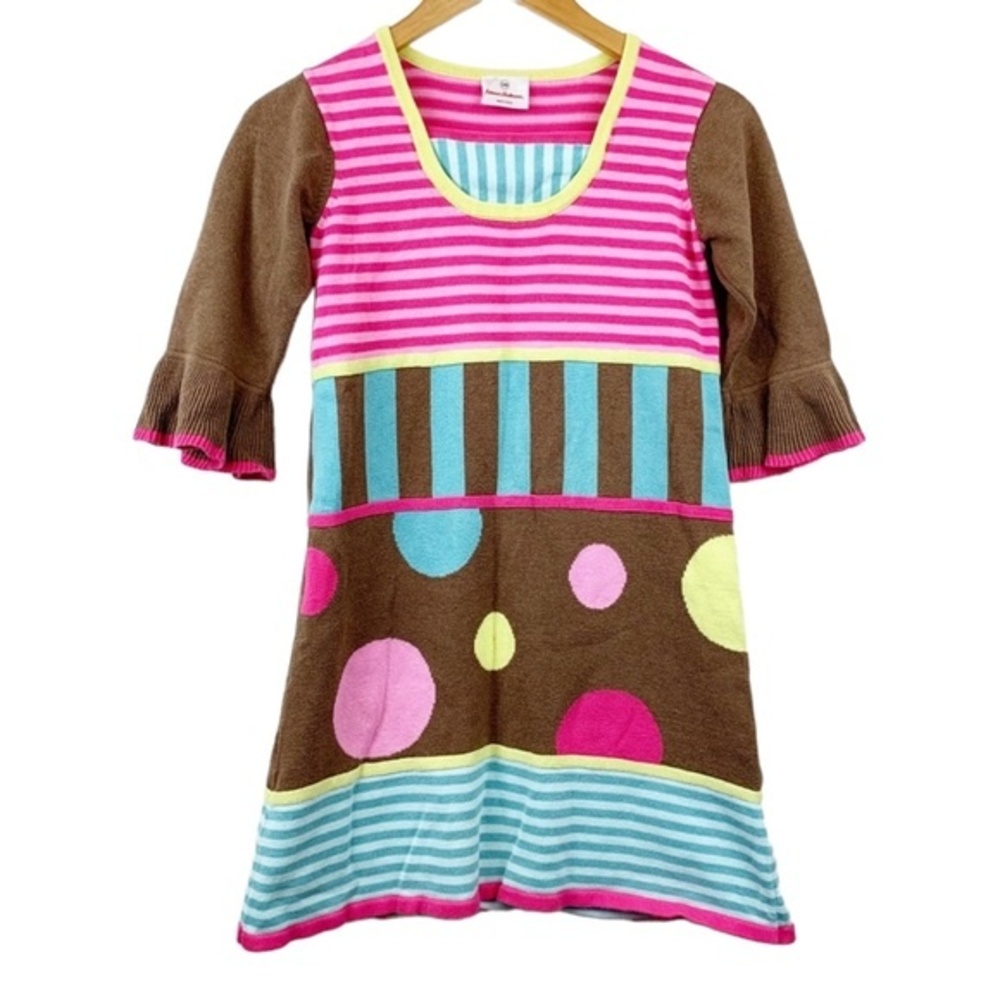 HANNA ANDERSSON Girls Knit Colorful Dress Girls size 10